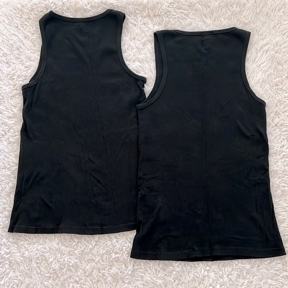 Goodfellow & CO. Muscle Shirts Black Ribbed Mens Tank Top Bundle - Picture 2 of 7